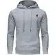 YuKaiChen Pullover Herren Arbeitspullover Waffel-Stoff Fleece Hooded Sweat Sweatshirt Hellgrau M