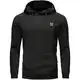 YuKaiChen Pullover Herren Arbeitspullover Waffel-Stoff Fleece Hooded Sweat Sweatshirt Schwarz M