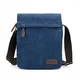 Verlenpaple Schultertasche Hülle für iPad Pro 11''/ iPad Air/iPad Mini, Surface Go, Samsung Tablet PC, Leinwand Kleine Umhängetasche für Arbeit Büro Schule Männer Frauen Teenager - Blau