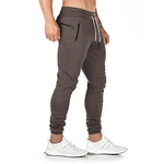 Yageshark Herren Jogginghose Sporthose Fitness Slim Fit Hose Freizeithose Joggers Streetwear Braun