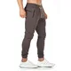 Yageshark Jogginghose Herren Sporthose Baumwolle Fitness Slim Fit Hose Freizeithose Joggers Streetwear (Braun,Medium)
