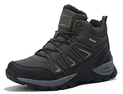 ARRIGO BELLO Winterschuhe Herren Winterstiefel Wanderstiefel Trekking Stiefel Grün
