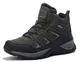 ARRIGO BELLO Winterschuhe Herren Winterstiefel Wanderstiefel Trekking Stiefel Gefüttert Warm Rutschfeste Boot Größe 41-46(A-Grün, Größe 43)