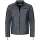 PAULGOS Herren Lederjacke Echtes Leder Jacke Echtleder Übergangsjacke Fashion in 5 Farben Gr. S-7XL Design 1 (as3, alpha, m, regular, regular, Grau)