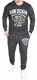 Jaylvis Herren Trainingsanzug Jogginganzug Sportanzug Baketball Freizeitanzug Hose Pullover (M, Anthrazit (973))