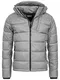 Indicode Herren Hebert Steppjacke in Daunenjacken-Optik   Winterjacke Übergangsjacke Grey Mix M