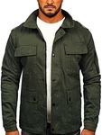 BOLF Herren Übergangsjacke Style Nature (4D4) Khaki (4D4)
