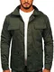 BOLF Herren Übergangsjacke Militär Jacke Fracht Jacke Feldjacke Windbreaker Herbstjacke Baumwolle Jacke Stehkragen Cargo Taschen Military Style 10290 Khaki M [4D4]