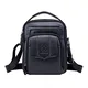 ARKTOS Nefli Herren Echtleder Umhängetasche Kleine Messenger Bag Handtasche Lässige Schultertasche für Reisen Geschäft Schule Täglichen Gebrauch Schwarz