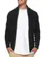 Indicode Herren Dodson Strickjacke mit Stehkragen aus Baumwolle   Cardigan für Männer Black M