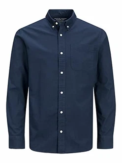 Jack & Jones Langarmhemd Style BROOK OXFORD Schwarz/Weiß/Dunkelblau/Blau/Hellblau Jack & Jones Langarmhemd Style BROOK OXFORD Schwarz/Weiß/Dunkelblau/Blau/Hellblau