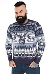 U LOOK UGLY TODAY Hässlicher Weihnachtspullover Unisex Lustig Festlicher Pullover Braun/Hellblau/Blau/Dunkelblau/Schwarz/Türkis