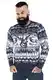 U LOOK UGLY TODAY Hässlicher Weihnachtspullover, Unisex Lustiger Chunky Fair Isle Gestrickter Festlicher Pullover für Party Oh So Stagulous! M