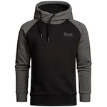 REPUBLIX Herren Basic Kapuzenpullover Sweatjacke Pullover Hoodie Sweatshirt (R-0049) Schwarz/Anthrazit REPUBLIX Herren Basic Kapuzenpullover Sweatjacke Pullover Hoodie Sweatshirt (R-0049) Schwarz/Anthrazit