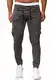 Cassiecy Cargohose Herren Slim Fit Casual Jogger Chino Cargo Hosen Stretch Jogginghose Sporthose Freizeithose mit 6 Taschen Herren Hose (Dunkelgrau,M)