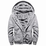 MANLUODANNI Kapuzenpullover Herren Classic Hoodies Sweater Casual Kapuzenpulli Grau