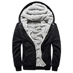 MANLUODANNI Kapuzenpullover Herren Classic Hoodies Sweater Casual Kapuzenpulli Schwarz