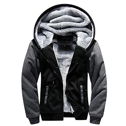 MANLUODANNI Kapuzenpullover Herren Classic Hoodies Sweater Casual Kapuzenpulli Schwarz
