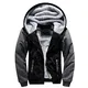 MANLUODANNI Dicker Hoodie Herren, Men's Kapuzenpullover mit Tasche Zip Pullover Jacke Sweatjacke Kapuzenjacke Sweater Casual Kapuzenpulli mit Fleeceartig-Innenseite Schwarz M