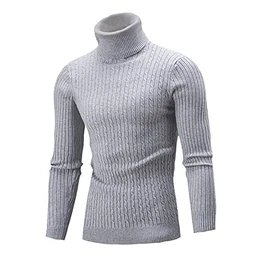Herren Rollkragen Pullover Sweater Herbst Winter Langarmshirt Rollkragenpullover Lang Freizeit Slim fit Basic Männer Pullover Sweaters Pulli Oberteile