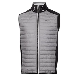 Calvin Klein Herren Hybrid CK Insulate Weste Silber/Schwarz