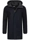 Indicode Herren Marks Wintermantel mit Kapuze (Woll-Mix)   Warmer Herrenmantel Langer Markenmantel Wollmantel (55% Wolle) Freizeitmantel Men''''s Coat Mantel für Männer Navy M