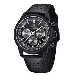 BENYAR Herrenuhr Chronograph Quarzwerk Blau/Schwarz