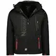 Geographical Norway Herren Tambour Herren Softshell Jacke (M, Schwarz/Rot)