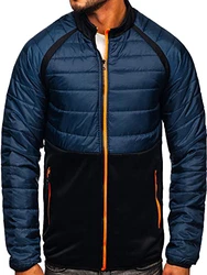 BOLF Herren Übergangsjacke Reißverschluss Style [4D4] Dunkelblau (4D4)