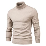 SHOUJIQQ Winter Herren Rollkragenpullover Khaki