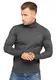 behype. Herren Feinstrick Rollkragen-Pullover Casual & Business Pulli 40-8200 Dunkelgrau XL