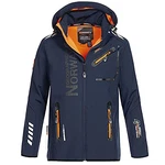 Geographical Norway Herren Softshell Funktions Outdoor Jacke im Bundle mit urbandreamz Beanie Navy