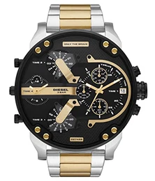 Herren Mr. Daddy Chronograph, 57 mm Gehäusegröße, Edelstahluhr