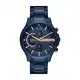 Armani Exchange Herrenuhr Chronograph Edelstahl blau, AX2430