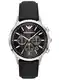 Emporio Armani Herren-Chronograph, Edelstahluhr, 43 mm Gehäusegröße