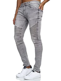 Herren Boston Jeanshose aus Baumwoll-Mischung mit 5 Taschen Denim Herrenjeans Vintage Grey 32/32