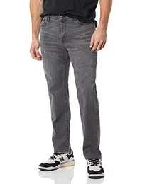 Herren Jeans, Sportlich Geschnitten, Verwaschenes Grau, 32W / 29L