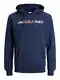 JACK & JONES Male Hoodie Logo, Insignia Blue/REG FIT, XS