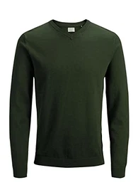Herren JJEBASIC Knit V-Neck NOOS 12137194, Rosin, XL