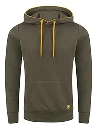 Herren Kapuzenpullover RIVEnno Hoodie Sweatshirt Pullover Kapuze Kängurutaschen Regular Fit Einfarbig Baumwolle Grün M, Größe:M, Farbe:Ivy Green (12400)