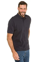 JP 1880 Herren große Größen Übergrößen Menswear L-8XL Poloshirt, Basic, Halbarm, Piqué, bis 10XL dunkel Marine XXL 702560730-XXL