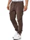 Indicode Herren Walker Cargohose (Cord-Stretch)   Cargo Hose Cordhose Kord Baumwollhose Dk Brown M