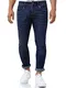 Indicode Herren Jake Jeanshose aus 90% Baumwolle mit 5 Taschen   Super Stretch Herrenjeans (10% Elasthan) Denim Jeans Hose Herrenhose Regular fit Freizeithose für Männer White Rinse 32/32