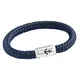Das Original Anker Gravur Unisex Segeltau Armband Geflochten Handmade Hochwertiger Magnetverschluss 8mm Durchmesser (Marine-Blau, 22.00 CM)