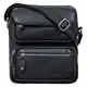 ROYALZ 'Florida' Schultertasche Herren Klein Leder Vintage Look Kleine Umhängetasche Männer mini Messenger Bag Ledertasche, Farbe:Schwarz
