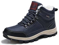 ARRIGO BELLO Winterschuhe Herren Schneestiefel Winterstiefel Warm Gefütterte Stiefelette Arbeitsschuhe Arbeitsstiefel Wandern Arbeiten Blau (111)