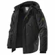 CARWORNIC Herren Skijacke Warme Wasserdicht Winterjacke Für Herren Outdoor Wanderjacke Schwarz Winddichte Sport Snowboardjacke Funktionsjacke Mit Abnehmbarer Kapuze