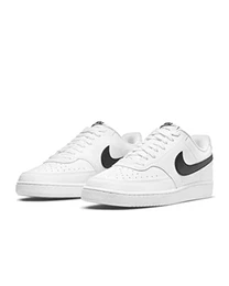 Court Vision Low Next Nature Sneaker Schuhe (White/Black, Numeric_41)