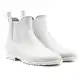 Geweo Gummistiefel Damen Halbhoch Chelsea Herren Wasserdicht Regenstiefel Frauen Atmungsaktiv Stiefel Gummi Kurzschaft Flach Dicke Sohle Arbeitsstiefel Weiß Gr. 35