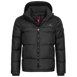 Höhenhorn Bristen Herren Daunen Winter Jacke Schwarz